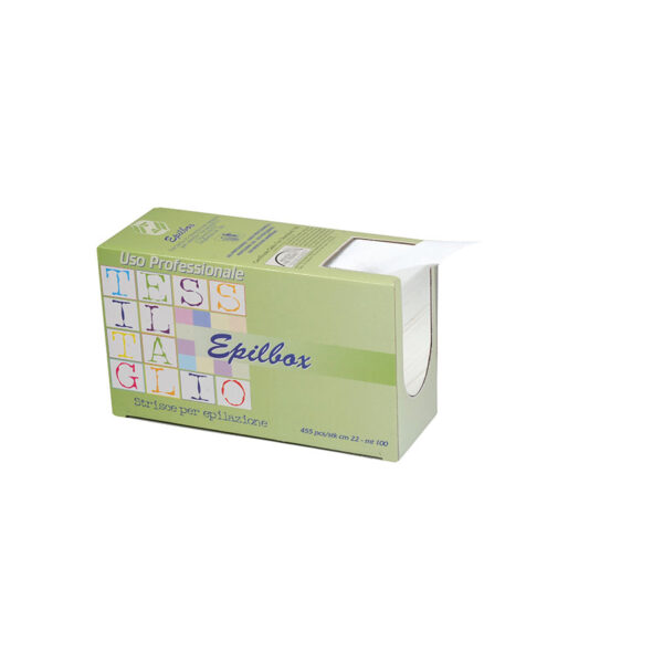 Epilbox, strisce epilazione EPILBANDY extra 90 gr/m², cm 22, 455 pezzi / box dispenser