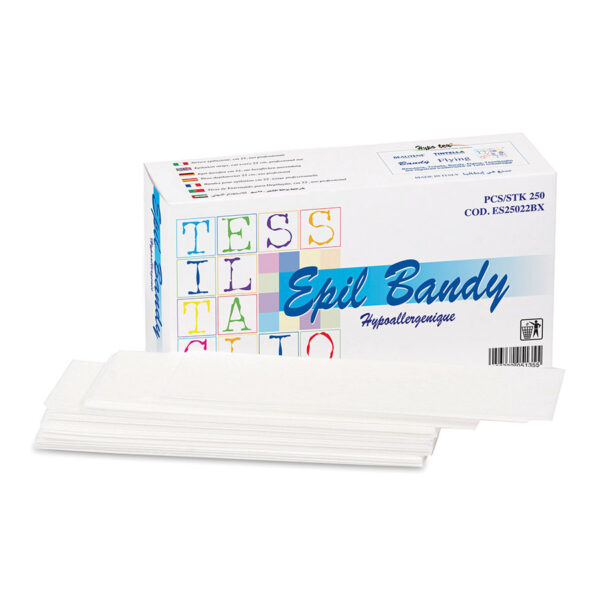 Strisce epilazione epilbandy HYPO TEX, cm 22, 60 g/m², box da 250 pezzi