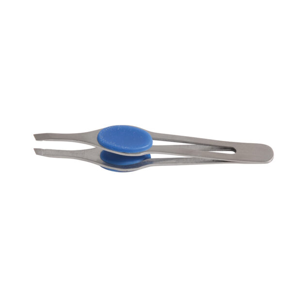 Pinza soft touch obliqua, inox