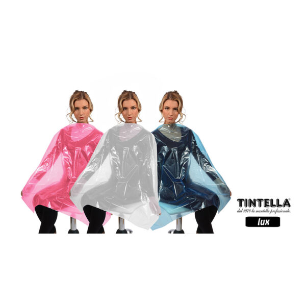 TINTELLA lux, mantella in P.E.L.D., cm 90x120, 20 my, 600 gr, confezione da 30 pezzi, disponibile in bianco, fucsia, blu