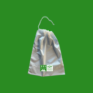 SLAVCBIO Sacco BIO, Cm40x60 spessore 40my BIANCO, CHIUSURA CON CORDINO IN COTONE