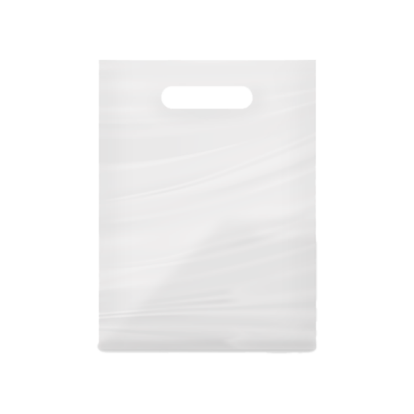 SLAVF Sacco PE-LD, Cm40x60 spessore 40my BIANCO, MANICO A FAGIOLO