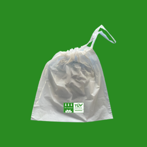 SLAVLBIO Sacco BIO, Cm40x60 spessore 40my BIANCO, CHIUSURA CON LACCIO